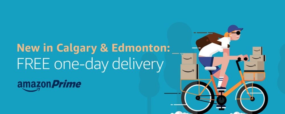 Amazon Brings Free One-Day Delivery to Calgary and Edmonton
