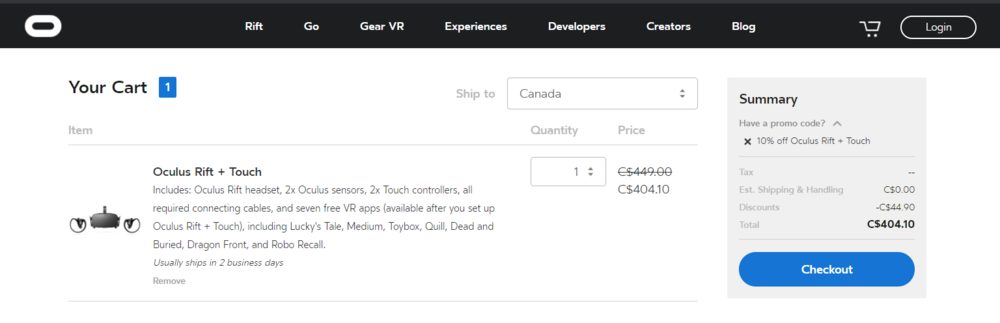 oculus rift s coupon