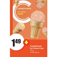 Compliments Ice Cream Cups