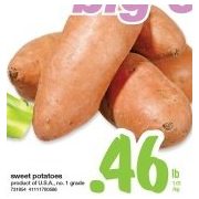 Sweet Potatoes - $0.46/lb