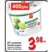PC Probiotic Greek Yogurt - $3.98