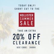HollisterCo.ca: Take an Extra 20% Off All Clearance Merchandise (Today Only)