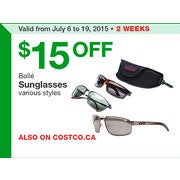 Bollé Sunglasses - $15.00 Off