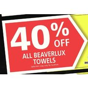 All Beaverlux Towels - 40% off