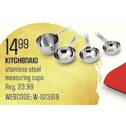 Kitchenaid Stainless Steel Measuring Cups - $14.99