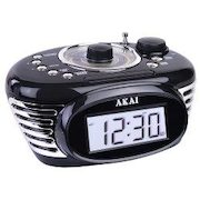 Akai Retro FM Analogue Alarm Clock Radio - $9.98