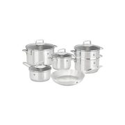 Zwilling J.A. Henckels Quadro 10-Piece Stainless Steel Cookware Set - $229.99 (70% off)