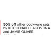 Cookware Sets By Kitchenaid, Lagostina & Jamie Oliver  - 50% off