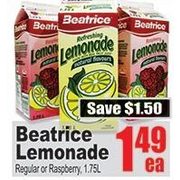 Central Fresh Market Beatrice Lemonade Regular Or Raspberry