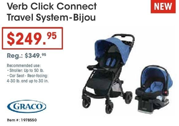 Graco verb outlet travel system canada