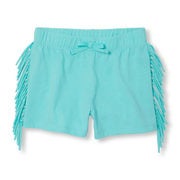 Girls Matchables Solid Knit Fringe Shorts - $5.98 ($13.97 Off)