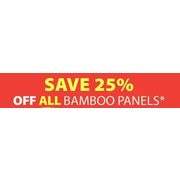 All Bamboo Panels - 25% off