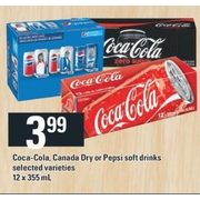 Coca-Cola, Canada Dry or Pepsi Soft Drinks  - $3.99