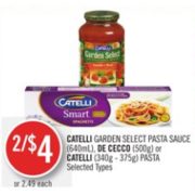 De Cecco or Catelli Pasta - 2/$4.00