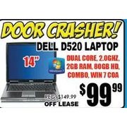 Dell D520 Laptop - $99.99