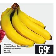 Bananas - $0.69/lb