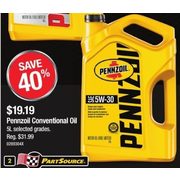 Pennzoil Conventional Oil  - $19.19 (40% off)