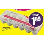 Compliments Large Eggs - $1.99 ($0.28 off)