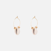 Small Hoop Earrings With Shell - $7.48 ($7.47 Off)