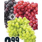 Red Black Or Green Seedless Grapes  - $2.99/lb
