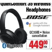 Bose Quiet Comfort 35 Wireless Headphones - $449.00