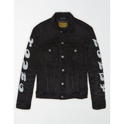 Ae X Young Money Black Denim Jacket - $44.99 ($74.96 Off)