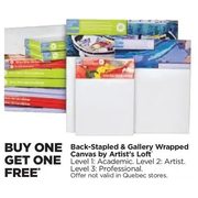 Back-Stapled & Gallery Wrapped Canvas By Artist's Loft - BOGO Free