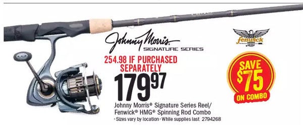 Bass Pro Shops: Johnny Morris Signature Series Reel/Fenwick HMG Spinning  Rod Combo 