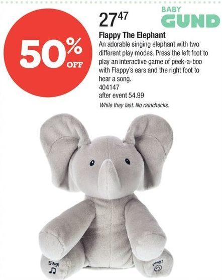 peek a boo elephant toys r us