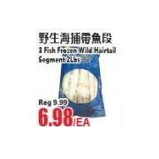 3 Fish Frozen Wild Hairfail Segment - $6.98