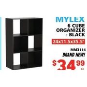 Mylex 6 Cube Organizer Black - $34.99