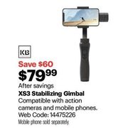 Kaiser Baas XS3 Smartphone & GoPro Gimbal - $79.99 ($60.00 off)
