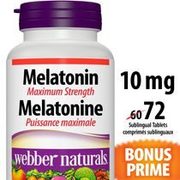 Webber Naturals Melatonin Or Vitamin C - $9.97 ($2.50 off)