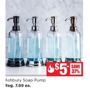 KSP Ashbury Acrylic Soap Pump (Black) - $5.00 (37% off)