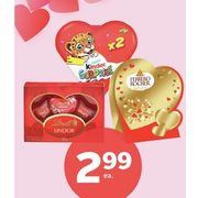 Lindt Lindor Hearts, Kinder Valentine Heart or Ferrero Rocher Heart  - $2.99