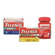 Tylenol Extra Strength Cold, Sinus or Sinus Pressure & Pain Extra Strength Eztabs  or Caplets , Arthritis Pain or Rapid Release Ge