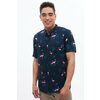 Tropical Flamingo Button-up Short Sleeve Shirt - $14.99 ($15.00 Off)