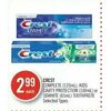 Crest Complete, Kids Cavity Protection Or 3dwhite Toothpaste - $2.99