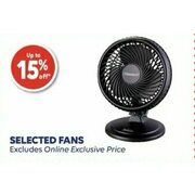 Fans - Up to 15% off
