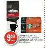 Starbucks, Lavazza Ground Coffee Or Starbucks K-Cup Pods - $9.99