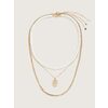 Fancy Multi Chain Necklace With Black Pendant - $6.00 ($8.99 Off)