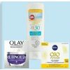 Olay Whip, Regenerist Retinol 24, Nivea Q10 Facial Moisturizer or Life Brand Sun Care Products - Up to 25% off