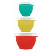 Master Chef 3-Pc Batter Bowl Set With Lids  - $9.99