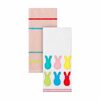 H For Happy™ Bunnies & Stripes Easter Kitchen Towels In White (set Of 2) - $8.99 (6.01 Off)