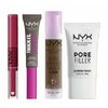 Nyx Shine Loud Pro Pigment Lip Colour, Thick It Stick It! Brow Mascara, Bare With Me Serum Concealer, Pore Filler Primer or Can't 