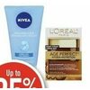 Nivea Body Lotions, L'Oreal Age Perfect Facial Moisturizers or Nivea Facial Cleansers - Up to 25% off