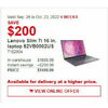 Lenovo Slim 7i 16 In. Laptop 82VB0002US - $1499.99 ($200.00 off)