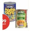 Heinz Canned Pasta or Beans - $2.99